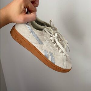 Reebok Cream and Silver Casual Sneakers